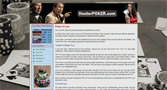 Desktop Screenshot of hosterpoker.com